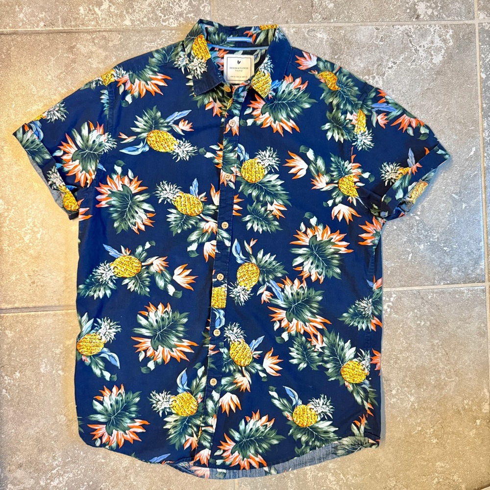 Tropical Vibes with the Hawaiian Pineapple Print Shirt